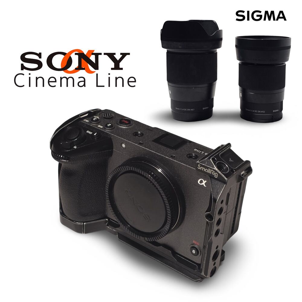 Sony FX30 Cinema Line Pro Camera + Sigma Lenses + Cage! Amazing Condition